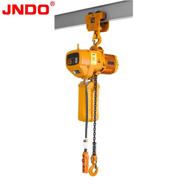 HHBB ELECTRIC CHAIN HOIST WITH HAND TROLLEY